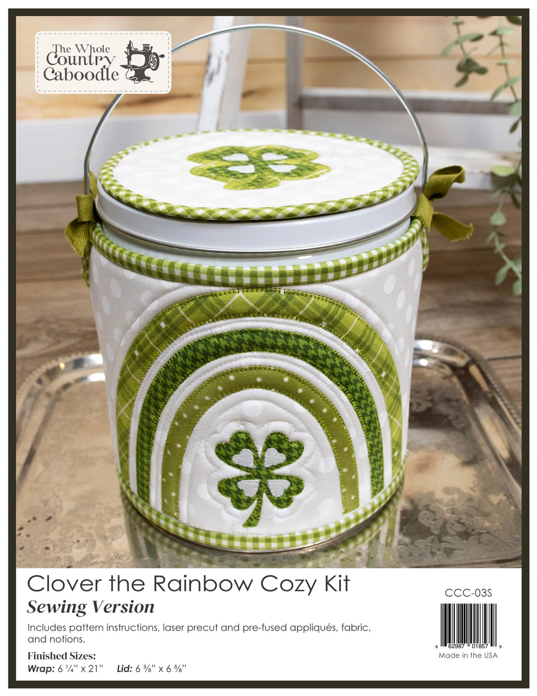 The Whole Country Caboodle Clover The Rainbow Cozy Kit - Sewing