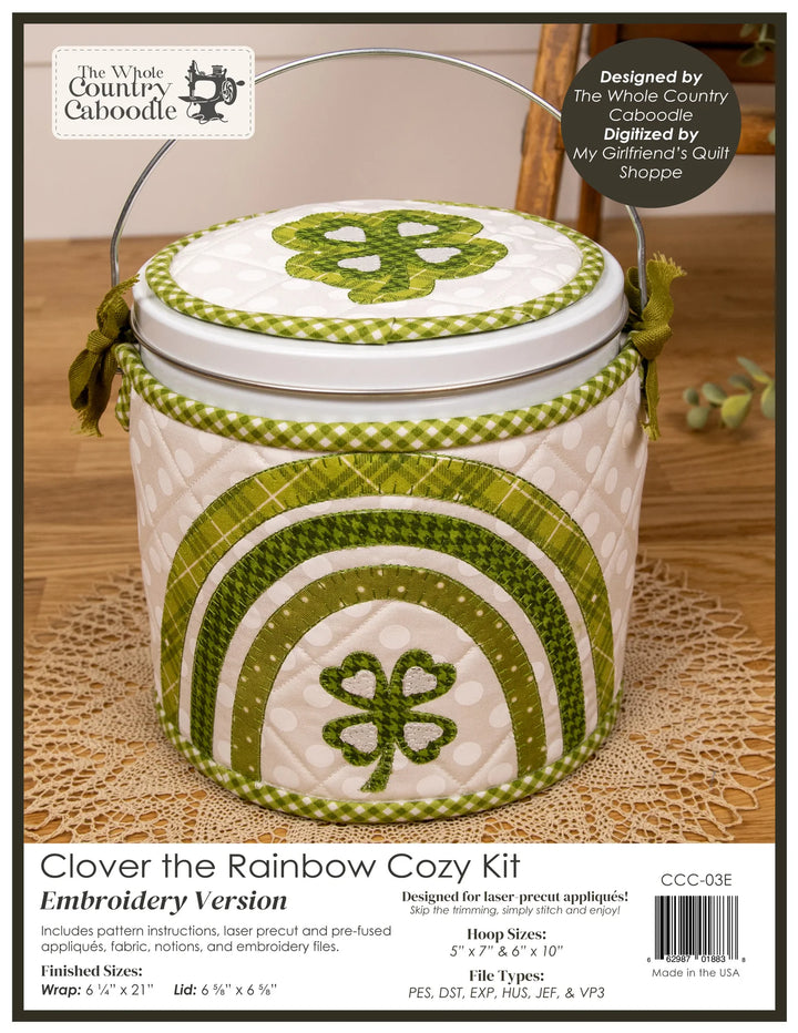 The Whole Country Caboodle Clover The Rainbow Cozy Kit - Embroidery