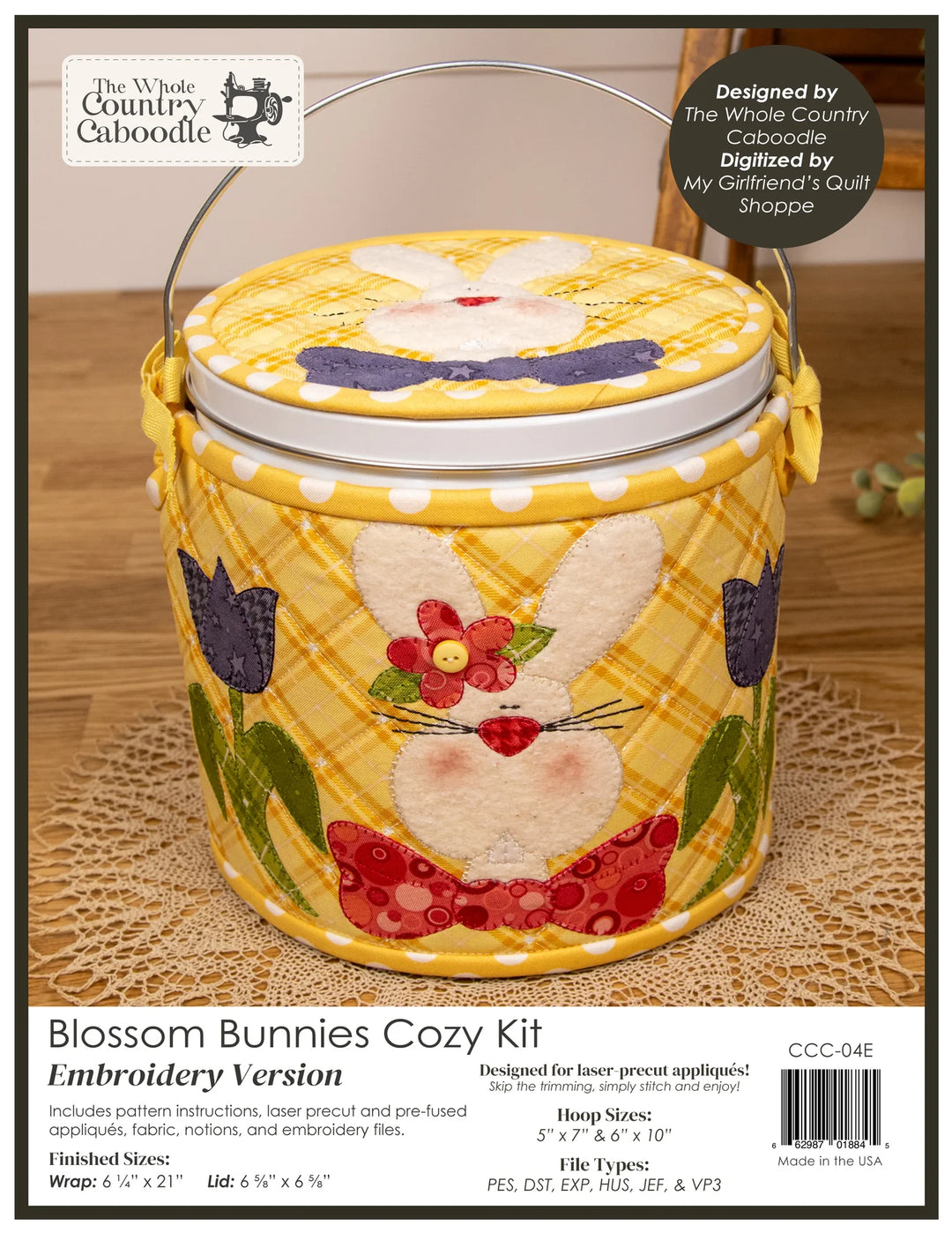 The Whole Country Caboodle Blossom Bunnies Cozy Kit - Embroidery