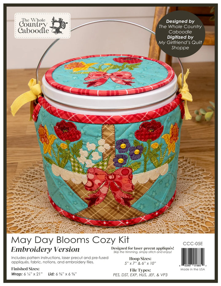The Whole Country Caboodle May Day Blooms Cozy Kit - Embroidery