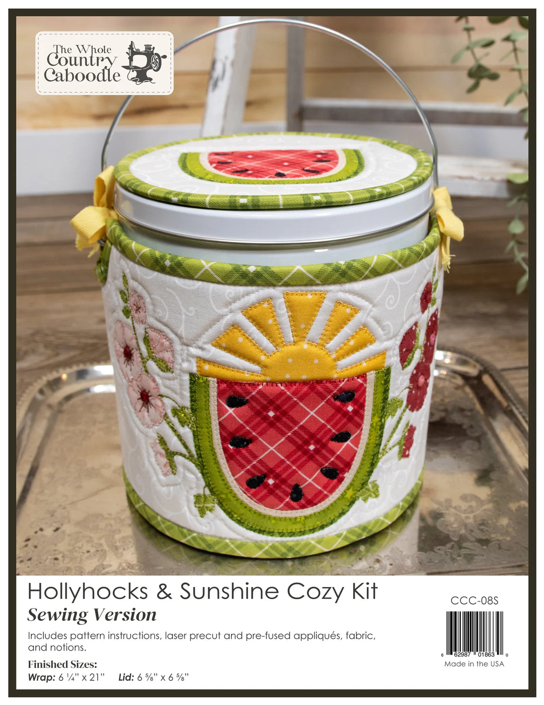 The Whole Country Caboodle Hollyhocks & Sunshine Cozy Kit - Sewing