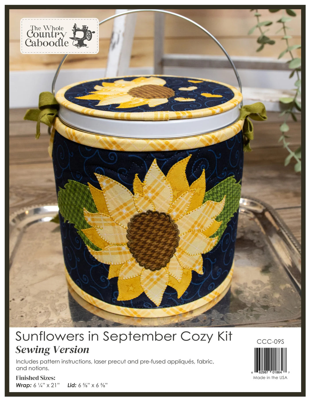 The Whole Country Caboodle Sunflowers In September Cozy Kit - Sewing