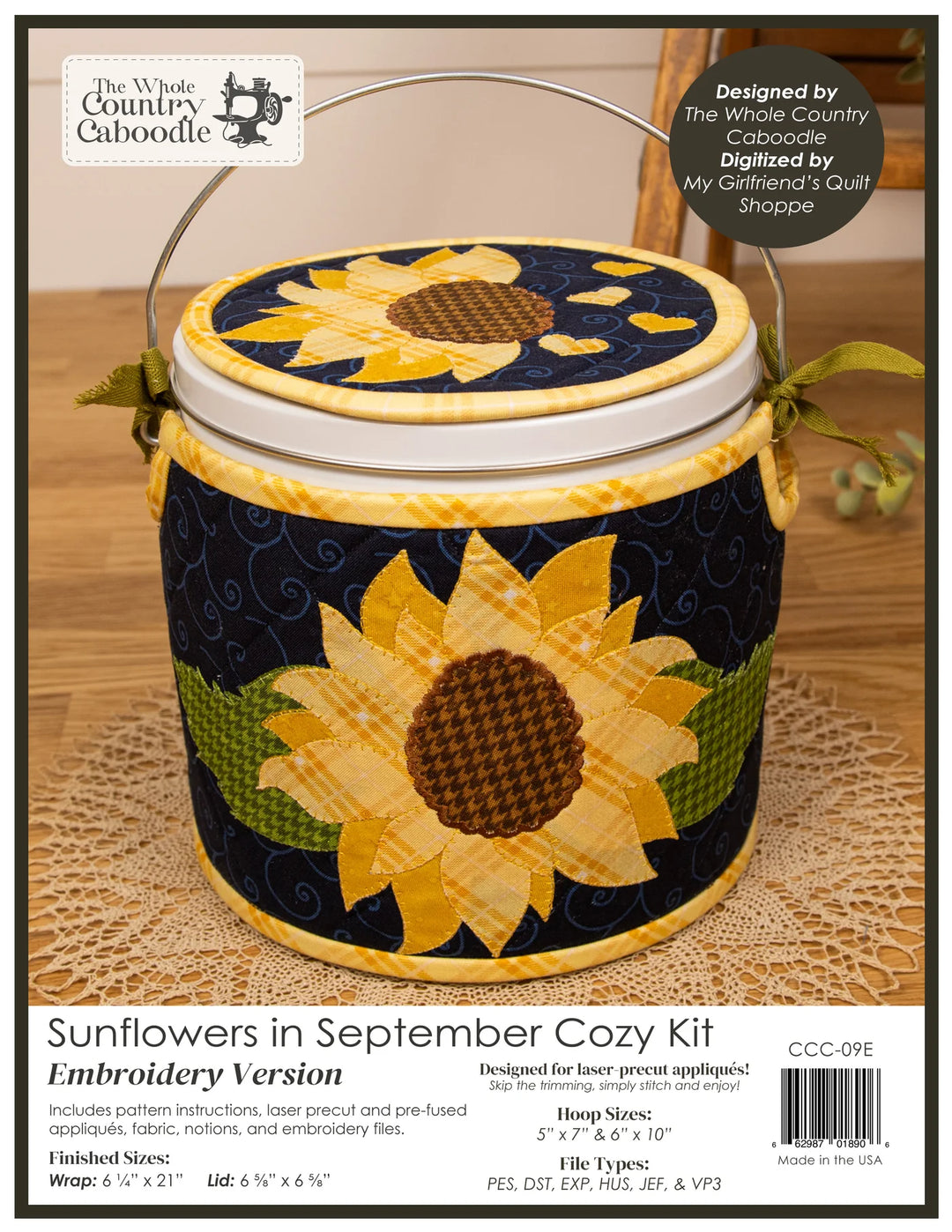 The Whole Country Caboodle Sunflowers In September Cozy Kit - Embroidery