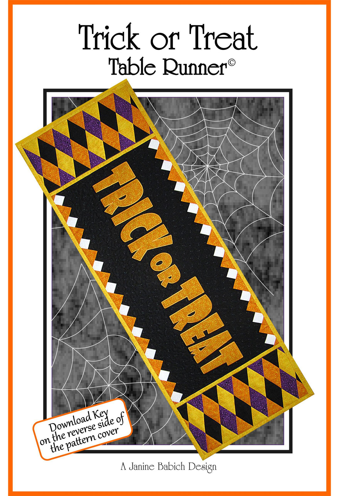 Trick Or Treat Table Runner Machine Embroidery