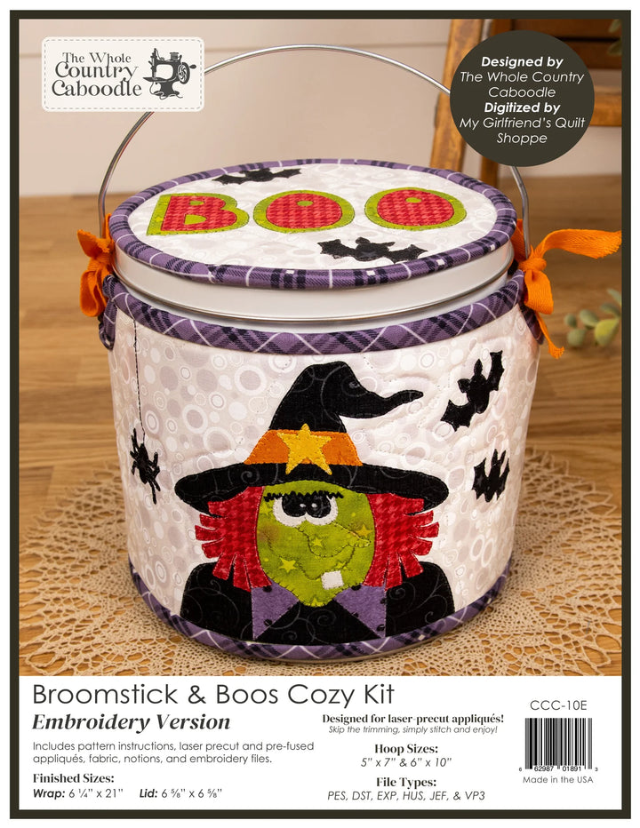 The Whole Country Caboodle Broomstick & Boos Cozy Kit - Embroidery