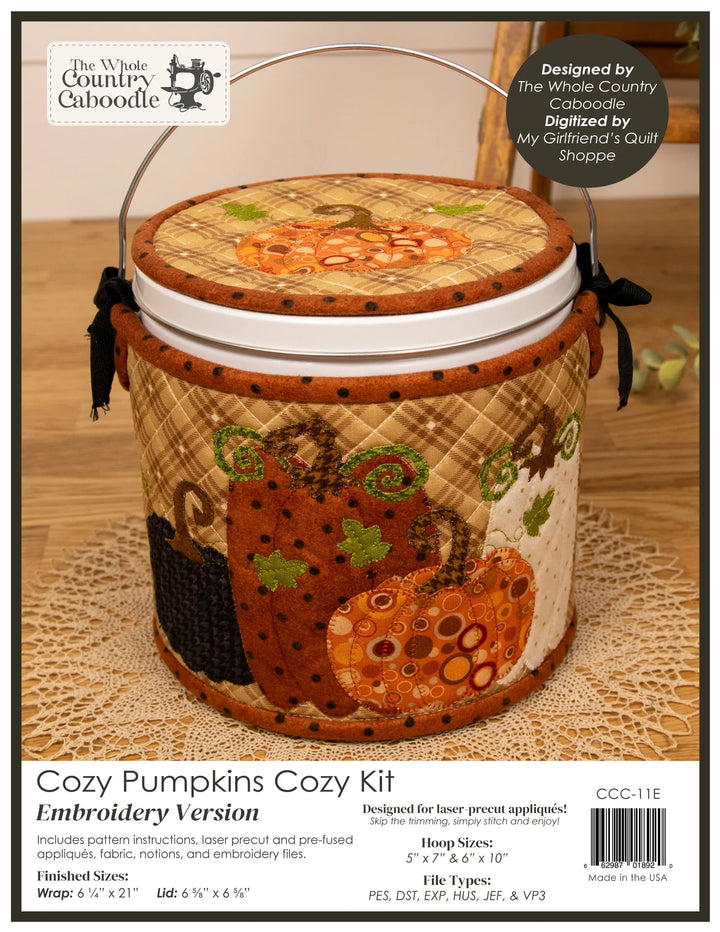 The Whole Country Caboodle Cozy Pumpkins Cozy Kit - Embroidery