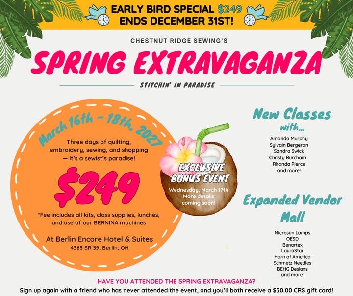 Spring Extravaganza 2027 - Mar 16 - 18, 2027