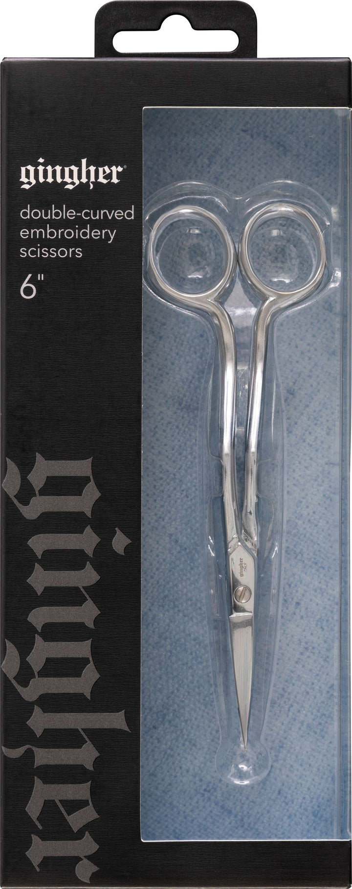 Gingher 6'' Double Curved Embroidery Scissors