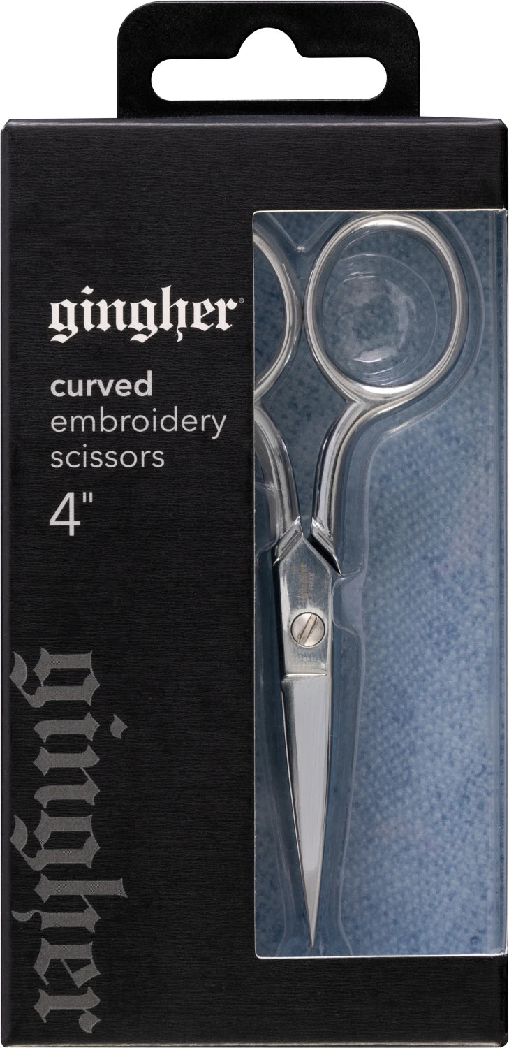 Gingher 4'' Curved Embroidery Scissors