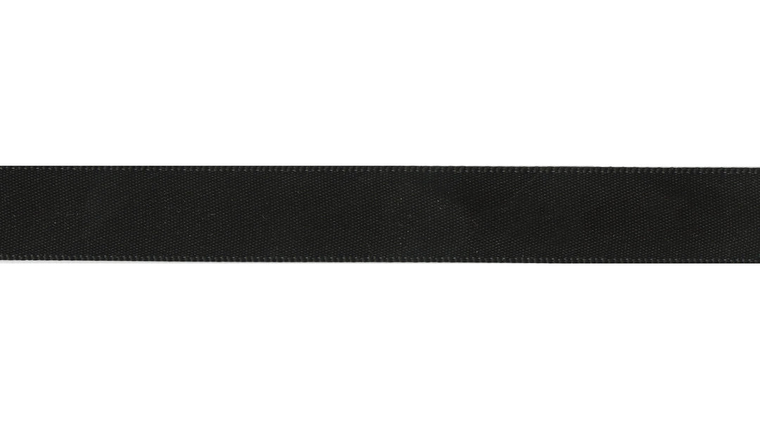Double Face Satin - 5/8 Black