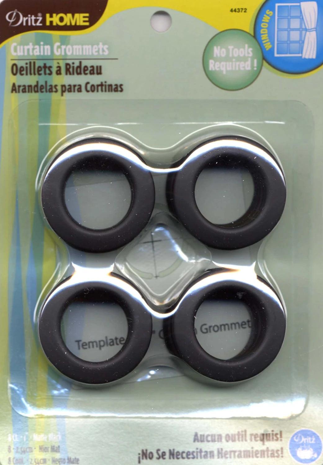 Med Curtain Grommets 1" Black