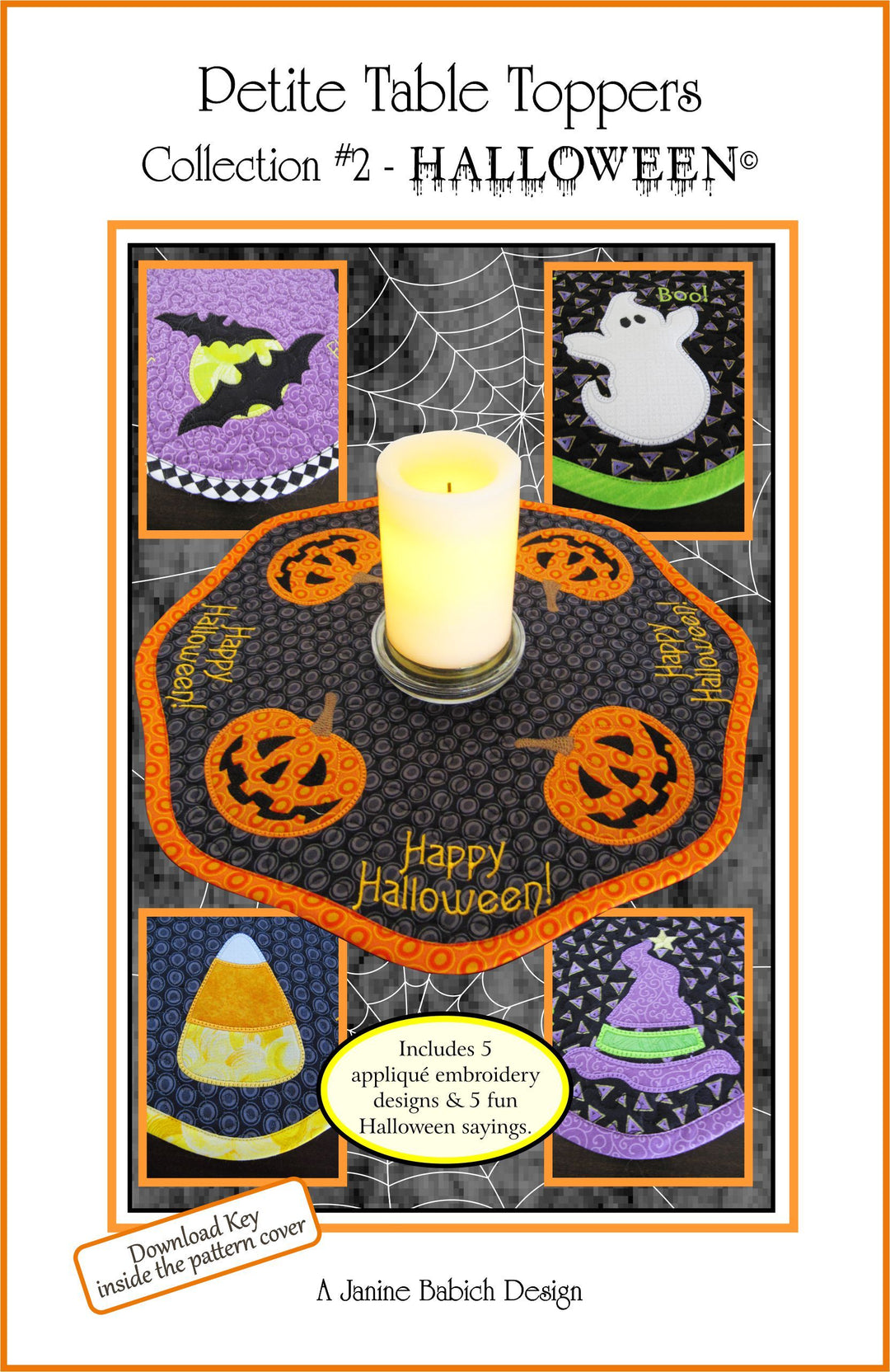 Petite Table Toppers Col 2 -Halloween Machine Embroidery