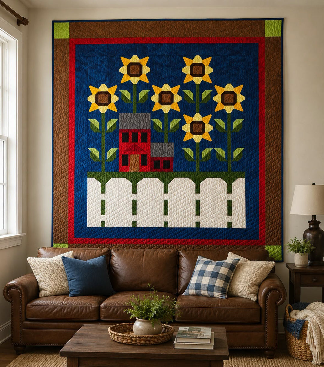 Paper-Pieced Sunflower Saltbox - Aug 19, 2026