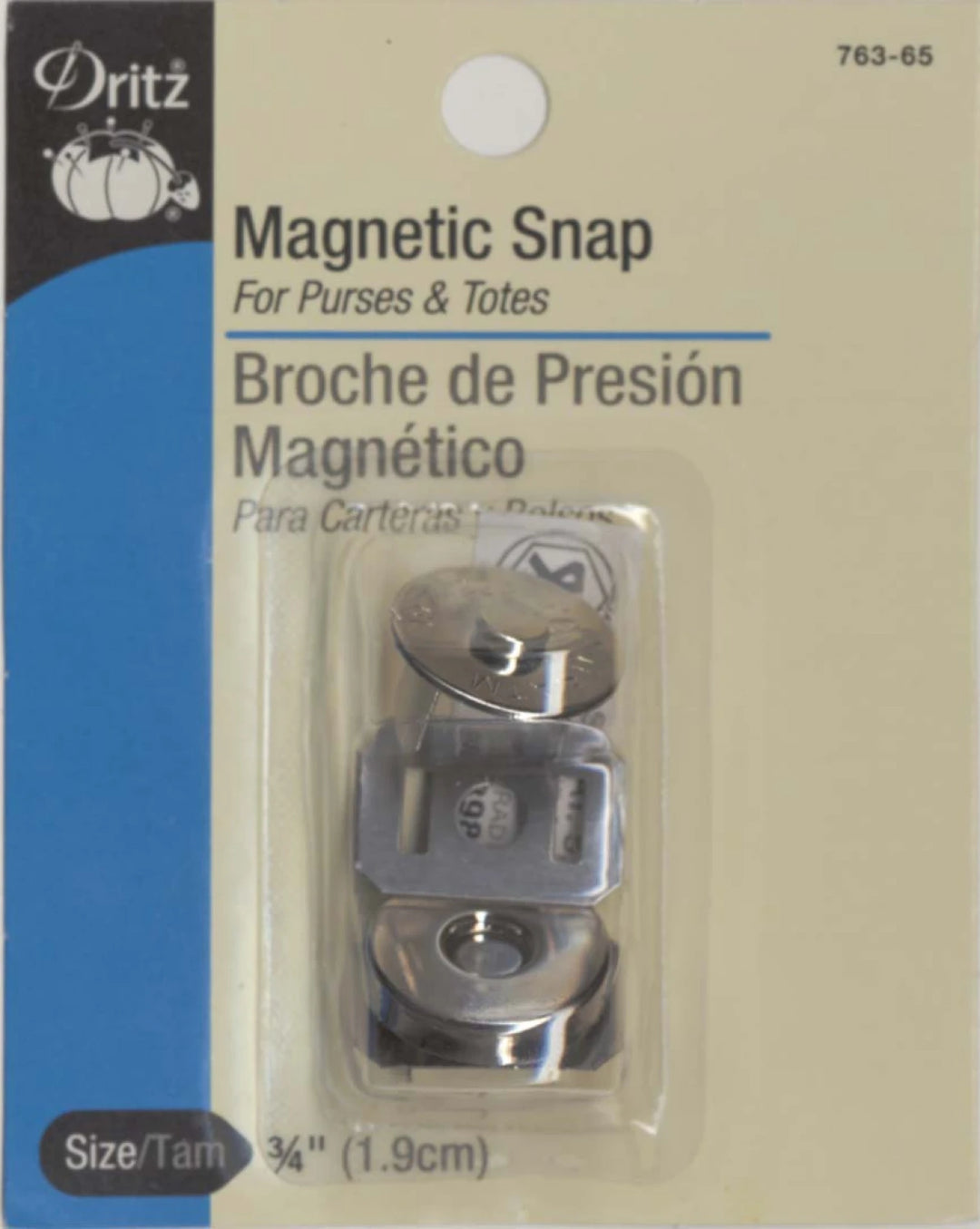 Magnetic snap nickel 3/4"