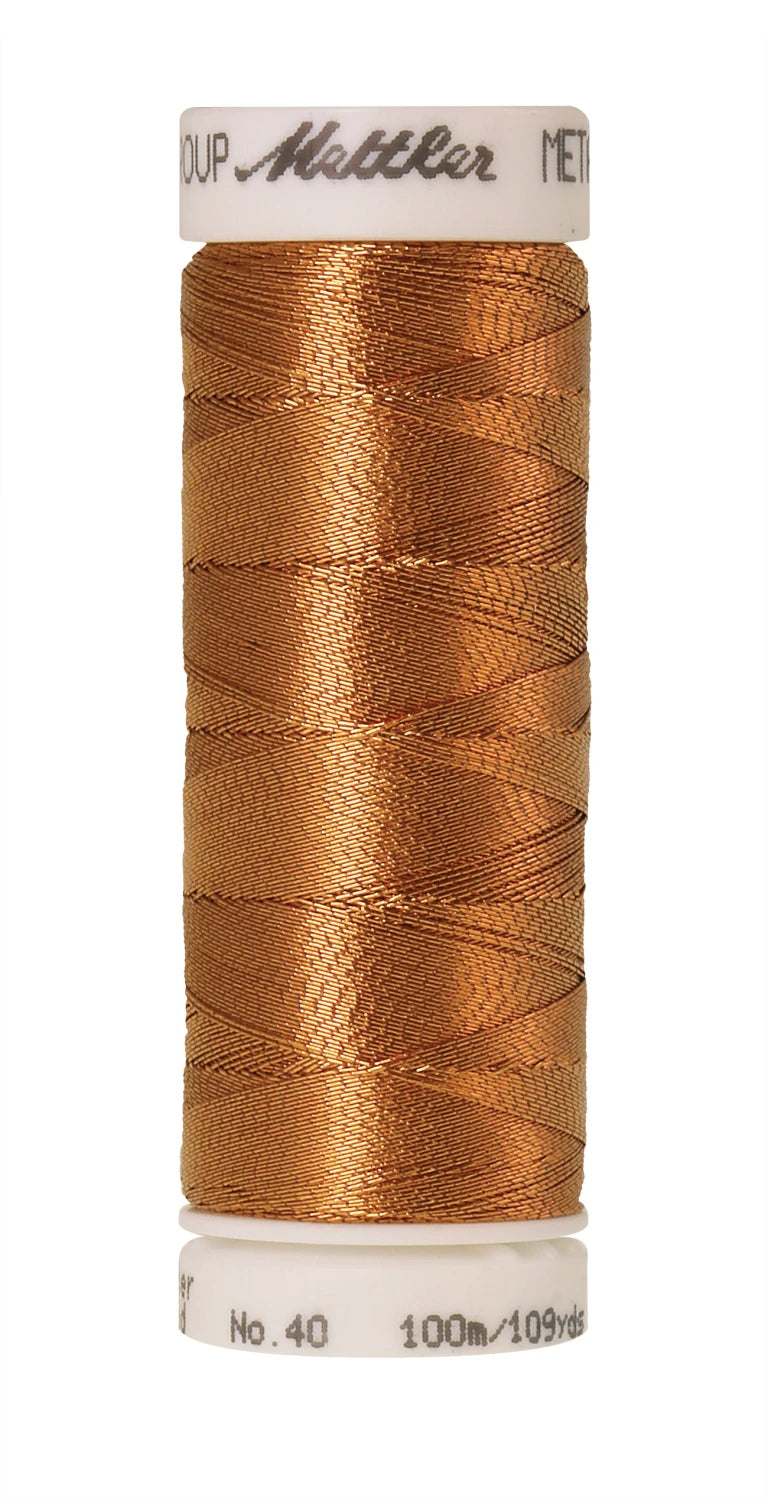 Polyester/nylon Metallic Embroidery Thread 40wt 300d 110yds Copper
