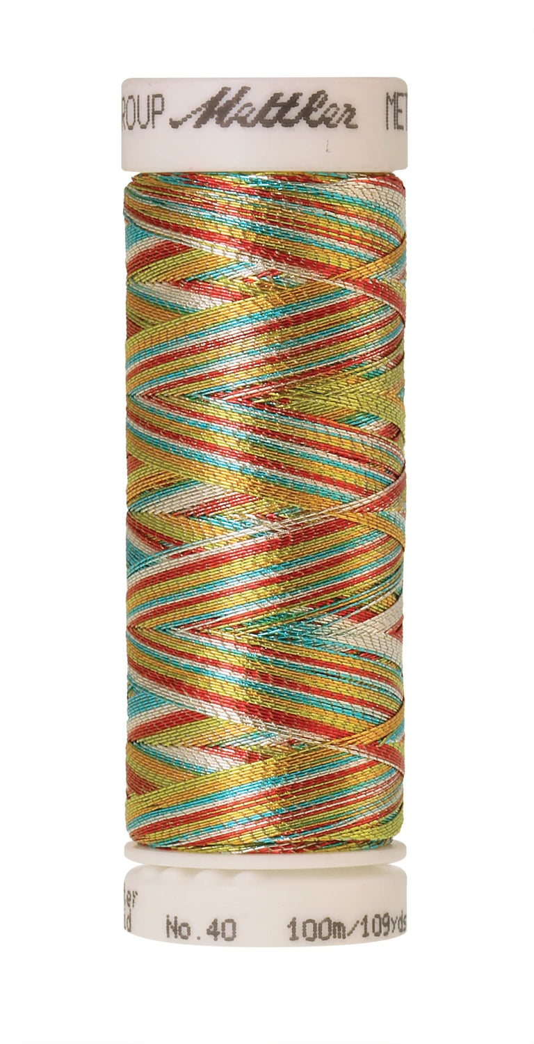 Polyester/nylon Metallic Embroidery Thread 40wt 300d 110yds Multicolor 2