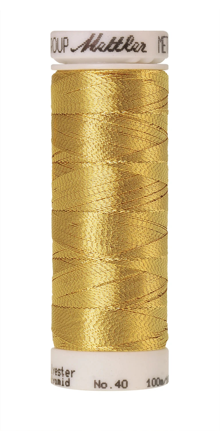 Polyester/nylon Metallic Embroidery Thread 40wt 300d 110yds Gold
