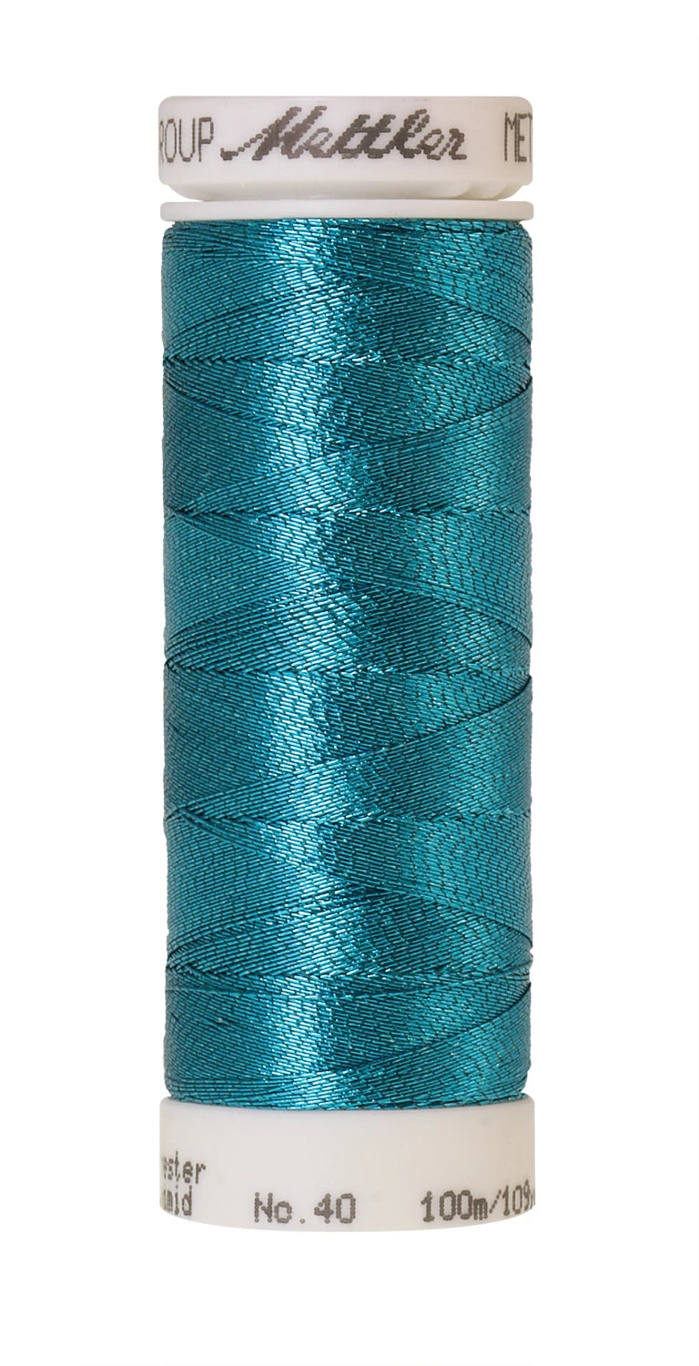 Polyester/nylon Metallic Embroidery Thread 40wt 300d 110yds Turquoise