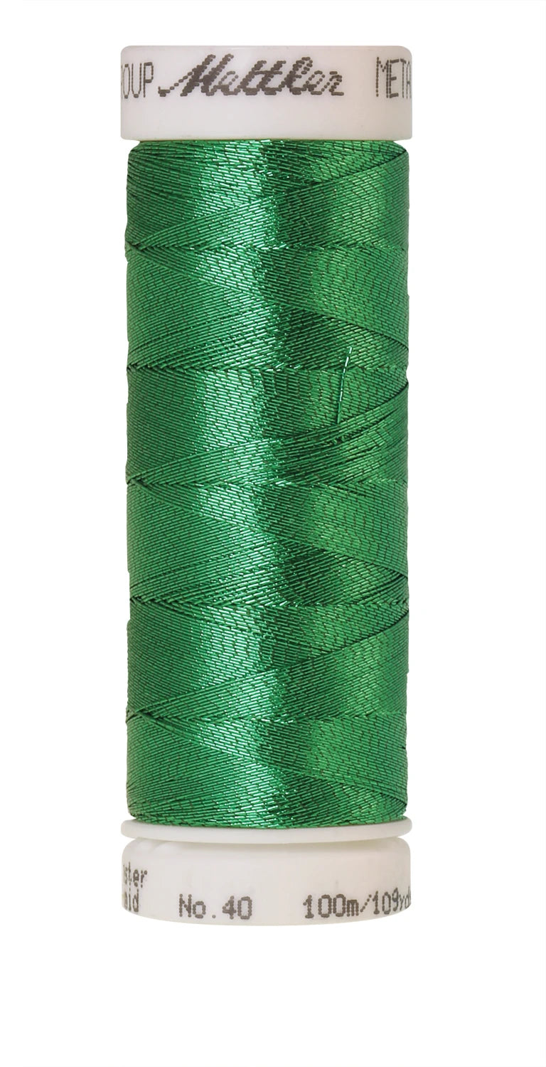 Polyester/nylon Metallic Embroidery Thread 40wt 300d 110yds Lime