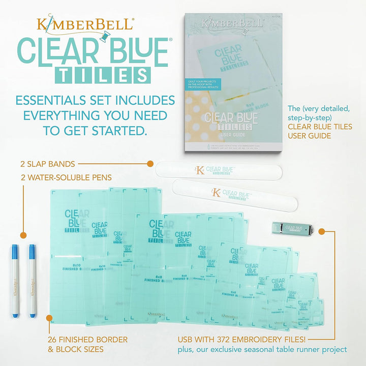 Kimberbell Clear Blue Tiles Essentials Set