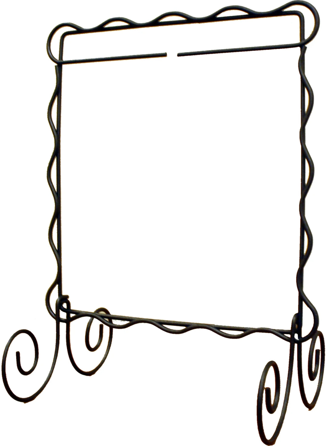 6 x 6 Scalloped Single Stand  Charcoal