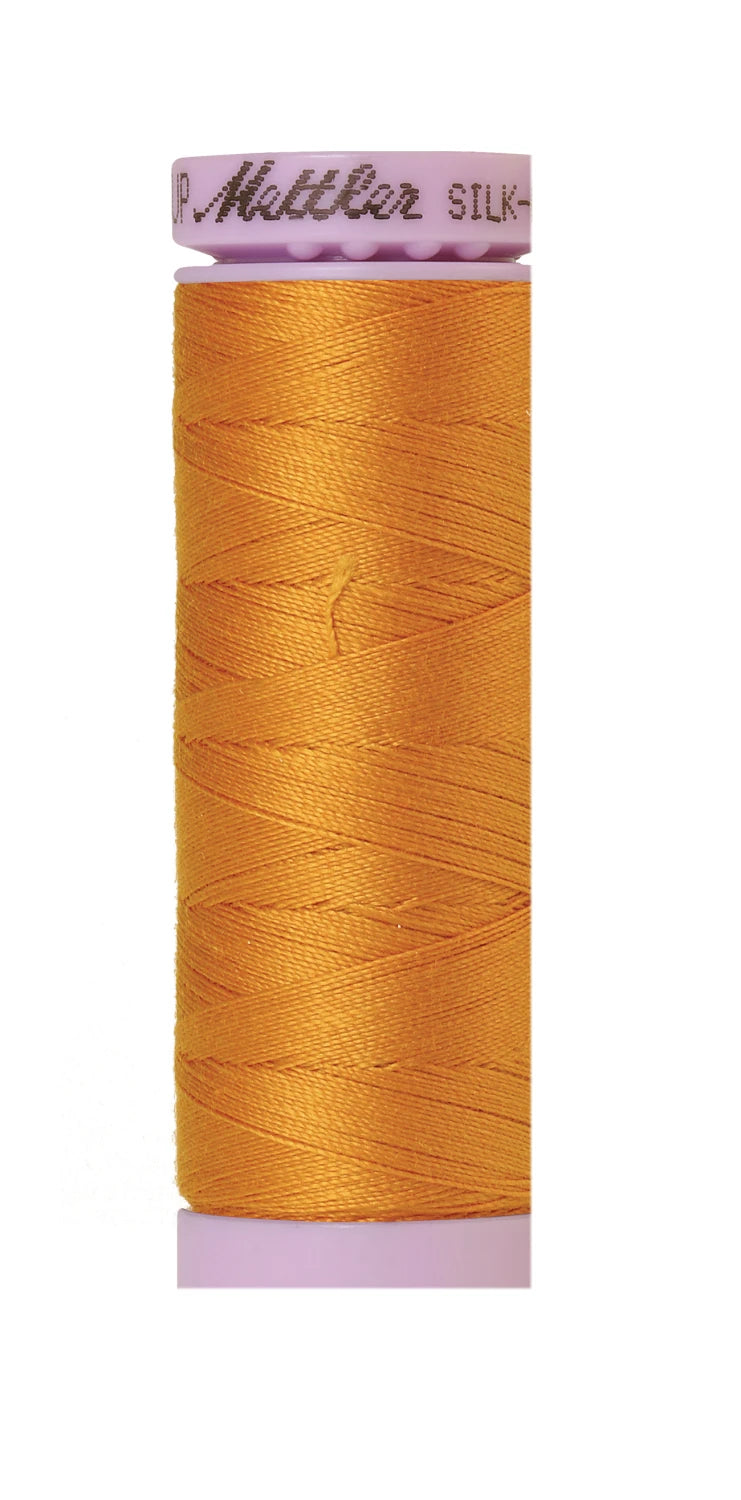 Silk-finish 50wt Solid Cotton 164yd Sunflower