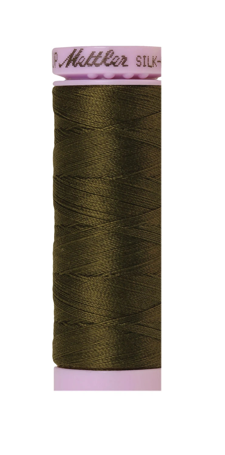 Silk-finish 50wt Solid Cotton 164yd Golden Brown