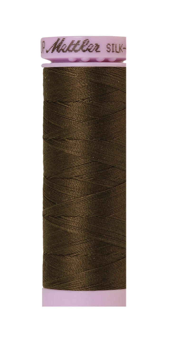 Silk-finish 50wt Solid Cotton 164yd Olive