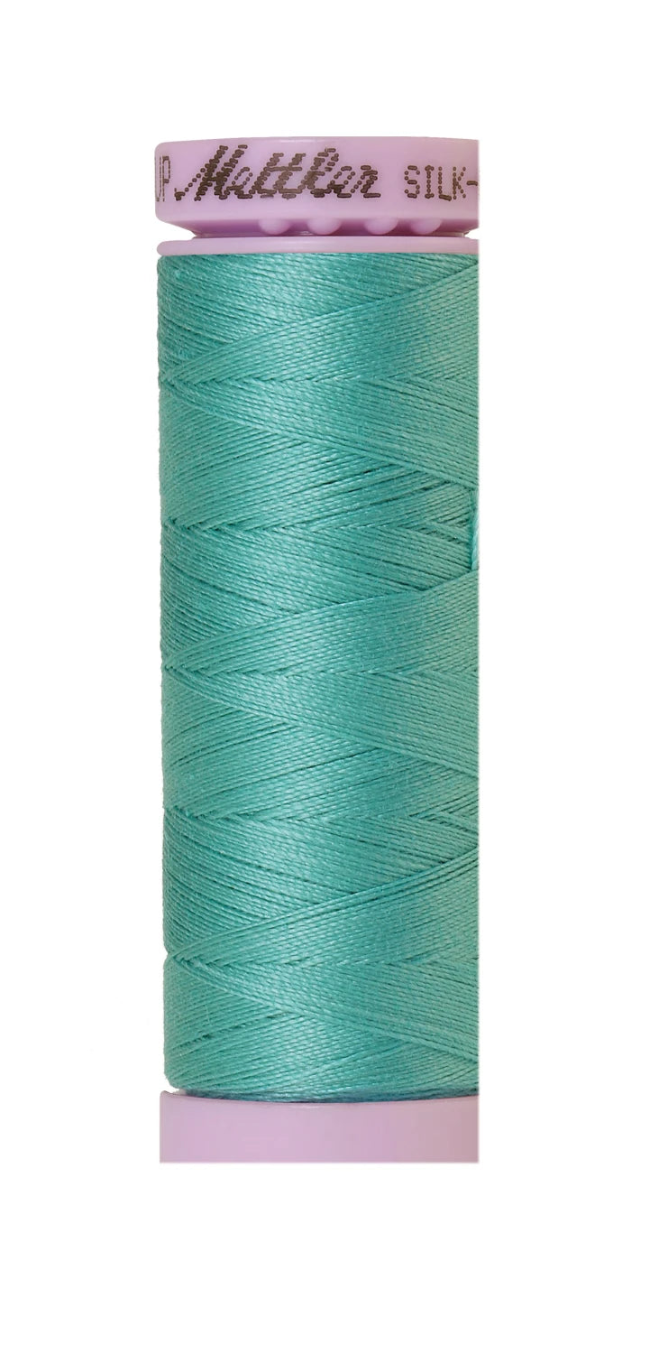 Silk-finish 50wt Solid Cotton 164yd Deep Aqua