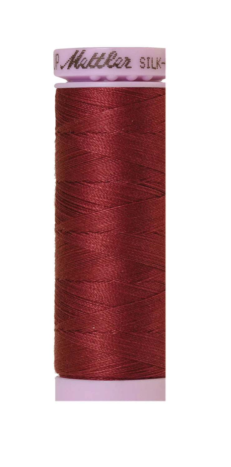 Silk-finish 50wt Solid Cotton 164yd Claret