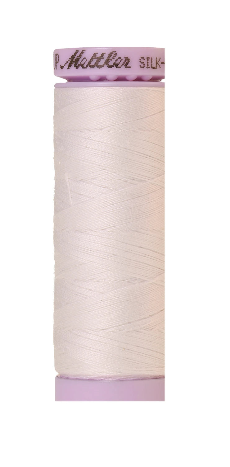 Silk-finish 50wt Solid Cotton 164yd White