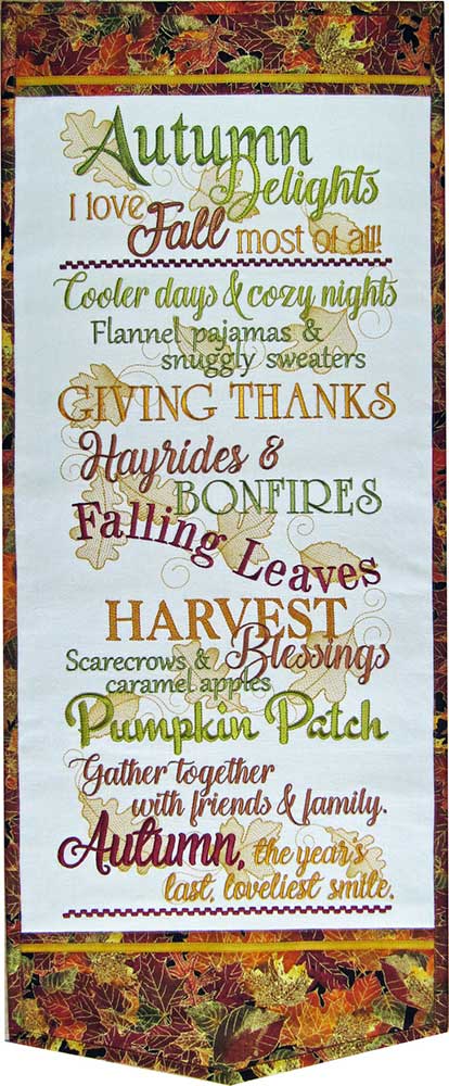 Autumn Delights Wall Hanging