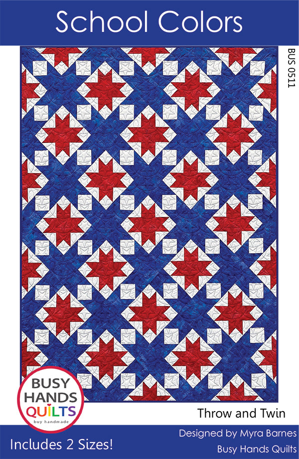 School Colors Quilt Pattern
