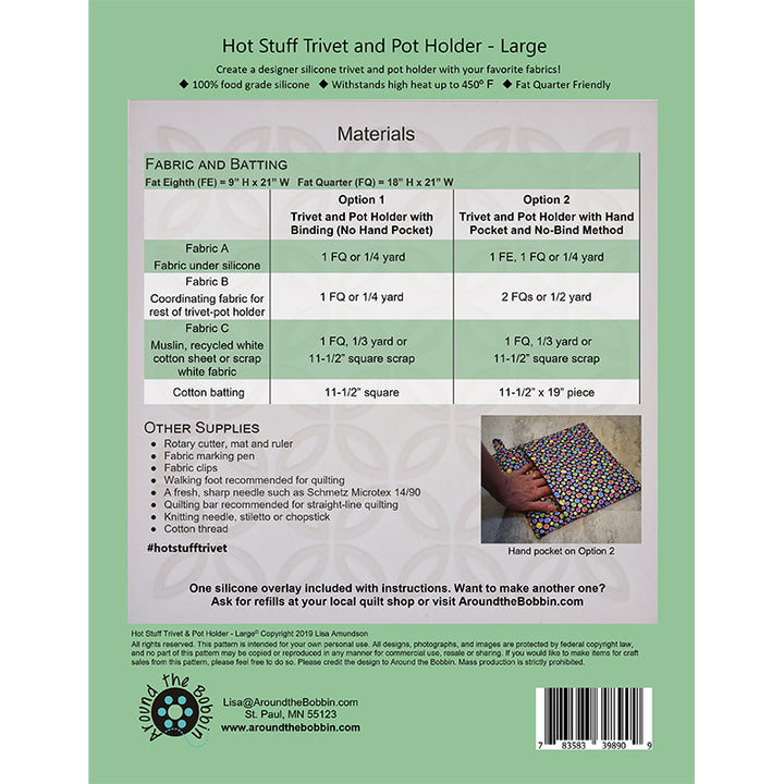Hot Stuff Trivet and Pot Holder Large Size