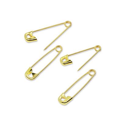 Brass Safety Pins 50ct Assortedorted Sizes