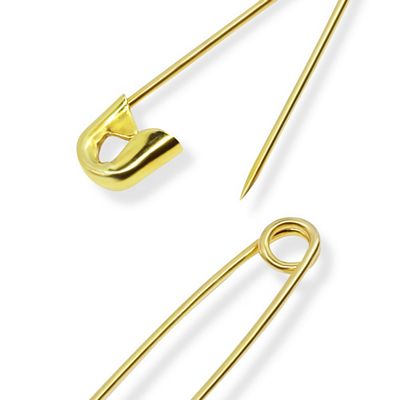 Brass Safety Pins 50ct Assortedorted Sizes