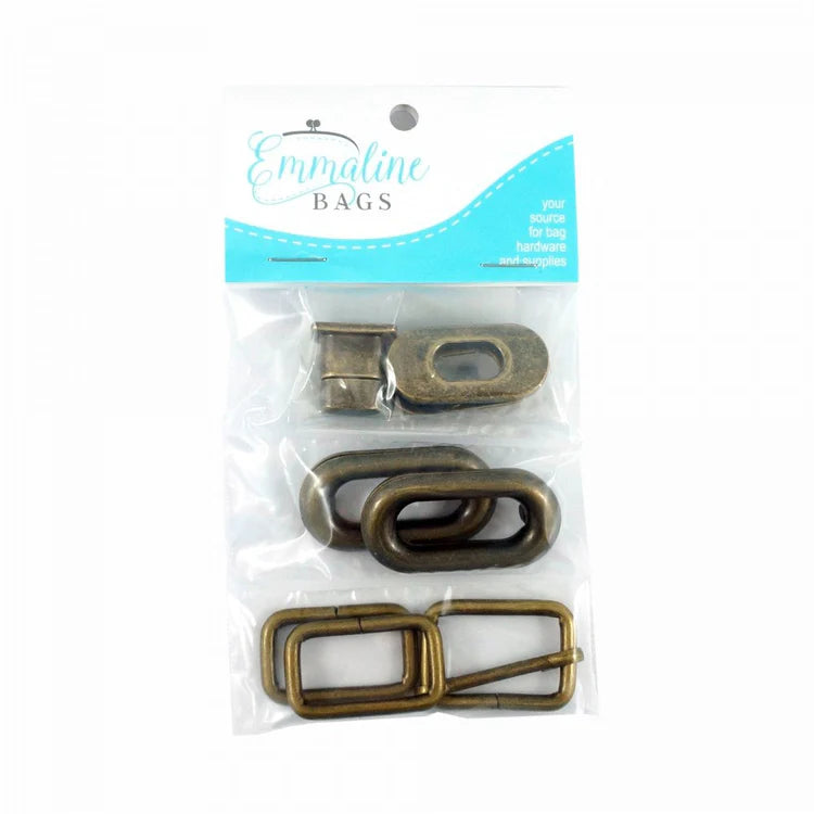 Spring Sling Hardware Kit Antique Brass