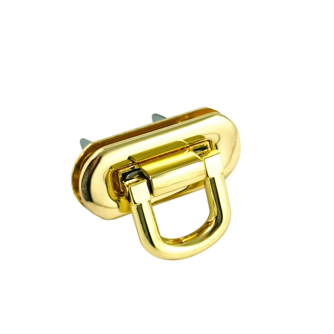 Oval Flip Lock - Gold