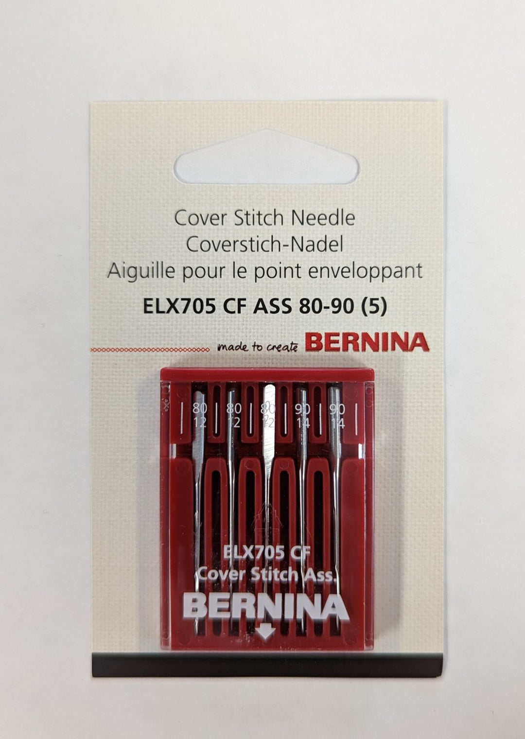 BERNINA Cover Stitch Assorted 80/90 Needles EXL705