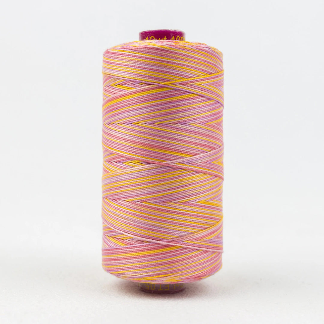 Fruitti Variegated 12wt Cotton Thread 400m Pansy