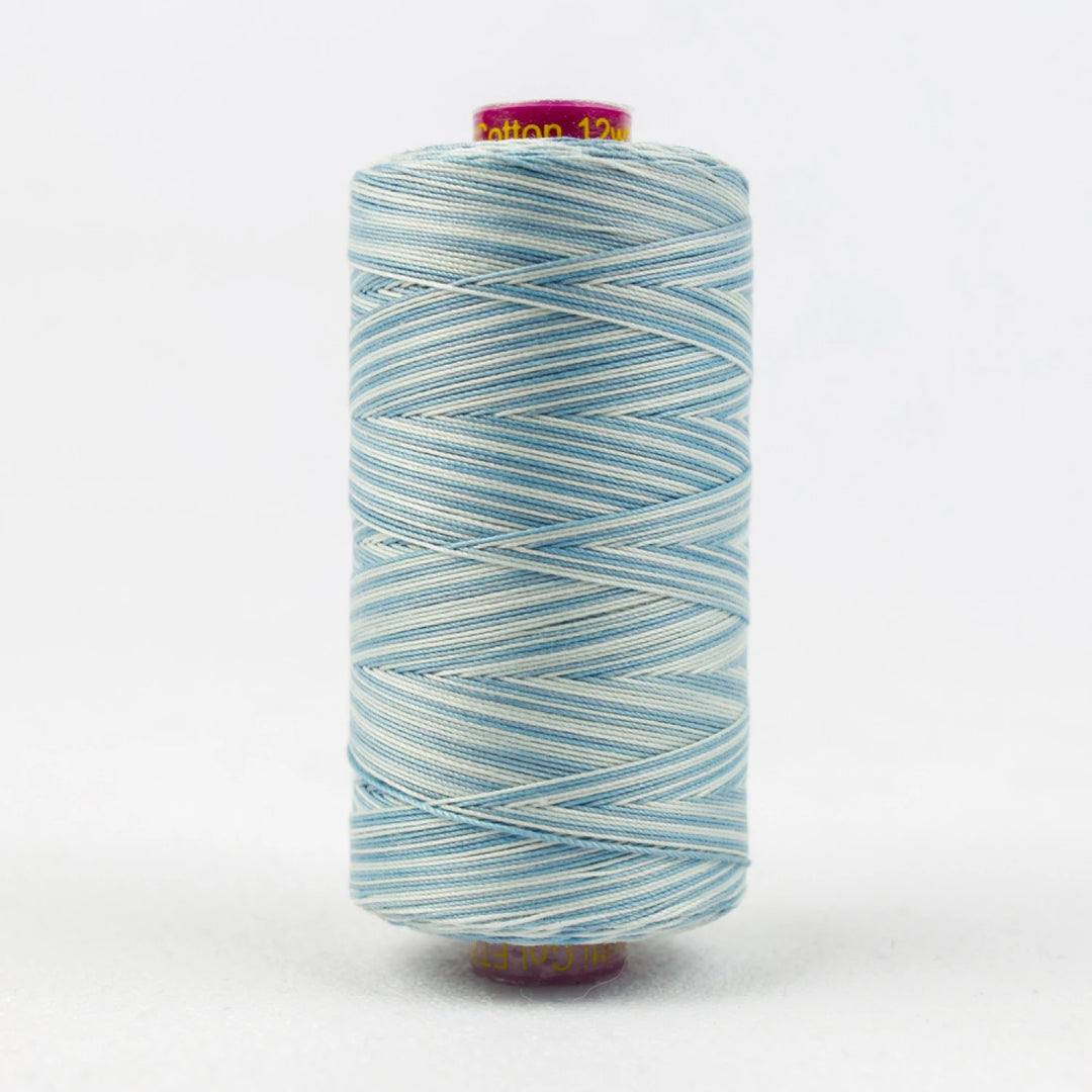 Fruitti Variegated 12wt Cotton Thread 400m Sage