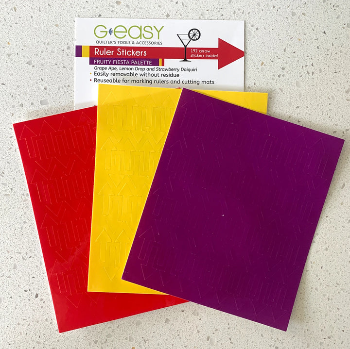 G Easy Ruler Stickers Fruity Colors