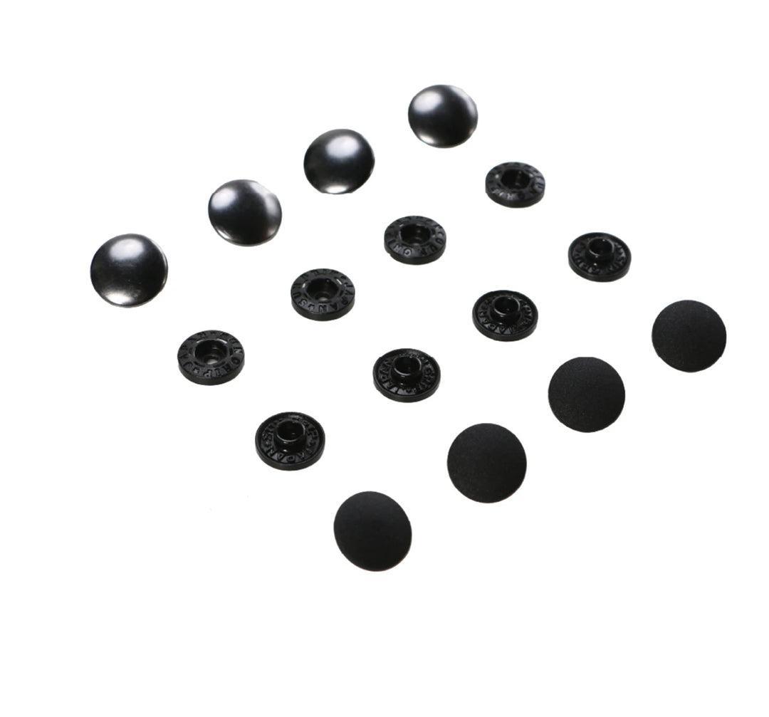 Tool-free Snaps - Set of Four - Black Metal