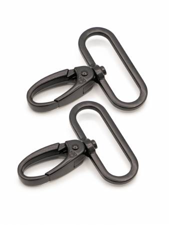By Annie Swivel Hooks Black 1 1/2"