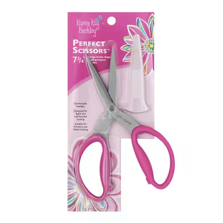 Perfect Scissors by Karen Kay Buckley Large Knife-Edge Multipurpose Pink 7-3/4''