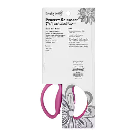 Perfect Scissors by Karen Kay Buckley Large Knife-Edge Multipurpose Pink 7-3/4''