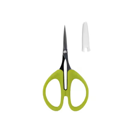 Perfect Scissors Green 4-3/16in Small Micro-Serrated Non-Slip Blade