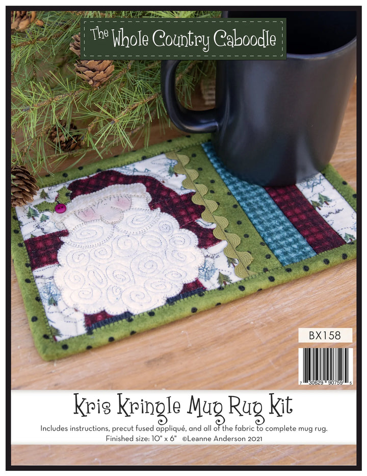 The Whole Country Caboodle Kris Kringle Mug Rug Kit