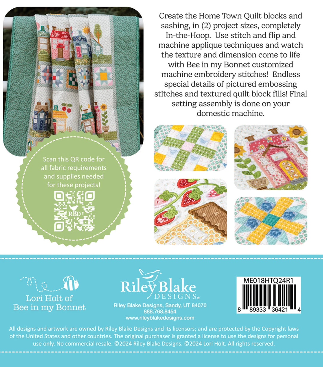 Home Town Quilt Machine Embroidery