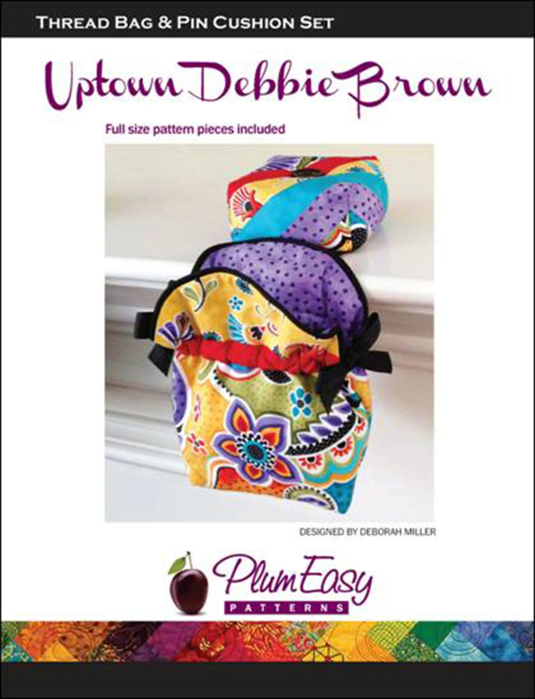 Uptown Debbie Brown Thread Bag & Pin CushionSet